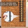 6/9/12-Bottle Rustproof Wall-Mounted Wine Rack