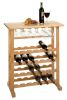 24-Bottle Wine Rack Natural