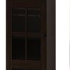 Modern Glass Door Wine Cabinet with Three-Layer Design, with Drawer and X-Shaped Wine Rack, for Living Room, Kitchen, Dining Room, Bar