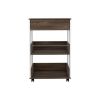 Dundee Kitchen Cart, One Drawer, Two Open Shelves