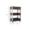 Dundee Kitchen Cart, One Drawer, Two Open Shelves