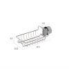 Faucet Kitchen Sink Caddy Organizer, Stainless Steel Detachable Hanging Faucet Drain Rack